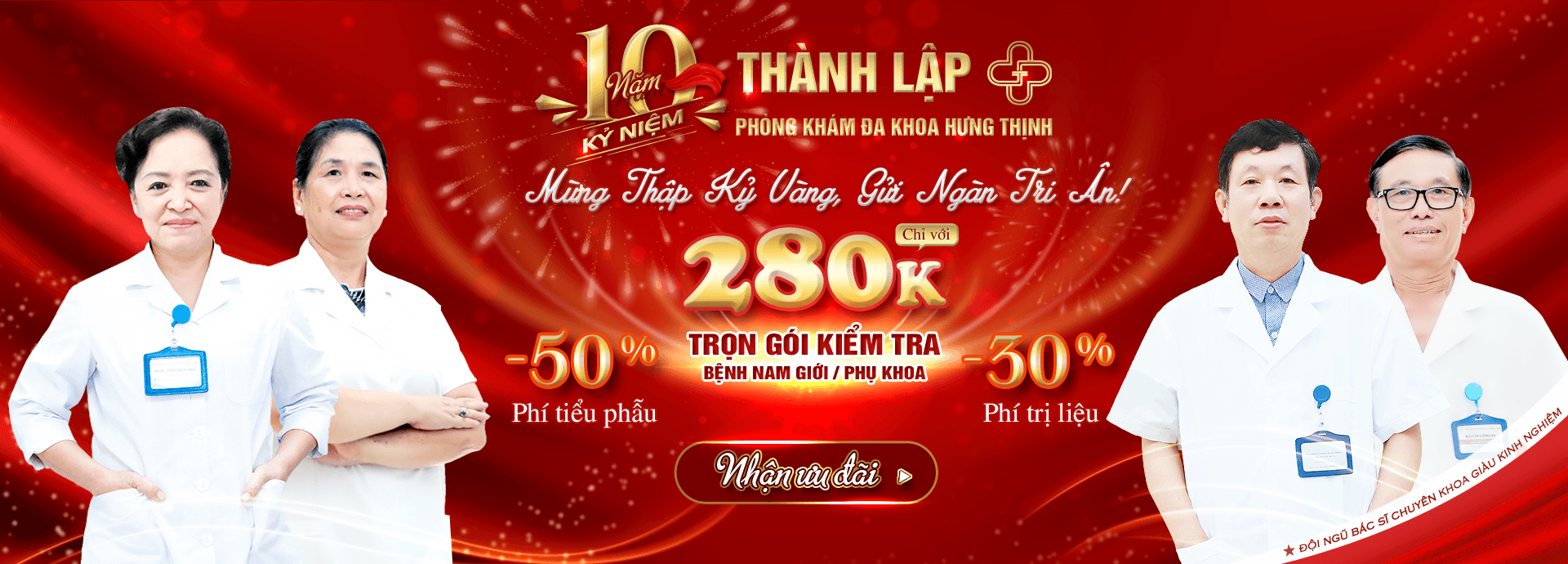 Ưu Đãi Nam Khoa - Phụ Khoa | Phòng Khám Hưng Thịnh